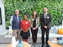 Left to right: Gavin White, Röhlig-Grindrod, with Ms Isabella Hlabangu (HoD Training & CSR), Ms Claudia Schmidt (Publications, Ops & Marketing) Mr Frank Aletter (Deputy CEO, HoD Business Development) all from the South Africa - German Chamber of Commerce Ind NPC 