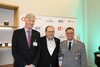 (v.l.) Dr. Völz, Prof, Dr. Wimmer gemeinsam mit Oberstleutnant Harry Fegert, Projektoffizier BMVg „Forum Bundeswehr und Wirtschaft 2019“