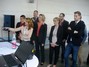 Abgebildete Personen: 1. Reihe: Frau Staatssekretärin Heike Raab // 2.Reihe (v.r.n.l):  Frau Prof. Dr. Scheckenbach, Frau Esther Jung // 3. Reihe: Herr Kevin Brock CFO // rechts im Bild zudem Studenten der Hochschule Ludwigshafen